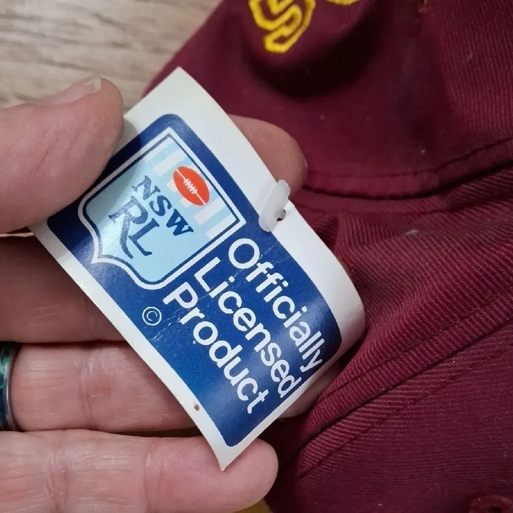Brisbane Broncos Maroon and Yellow Cap